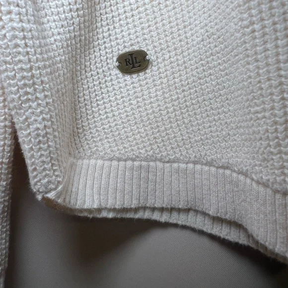 Nice 100% cotton sweater, Ralph Lauren brand, white color - Picture 7 of 11